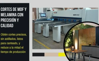 Ventajas de usar dimensionadora o seccionadora Giben para corte de MDF con Melamina