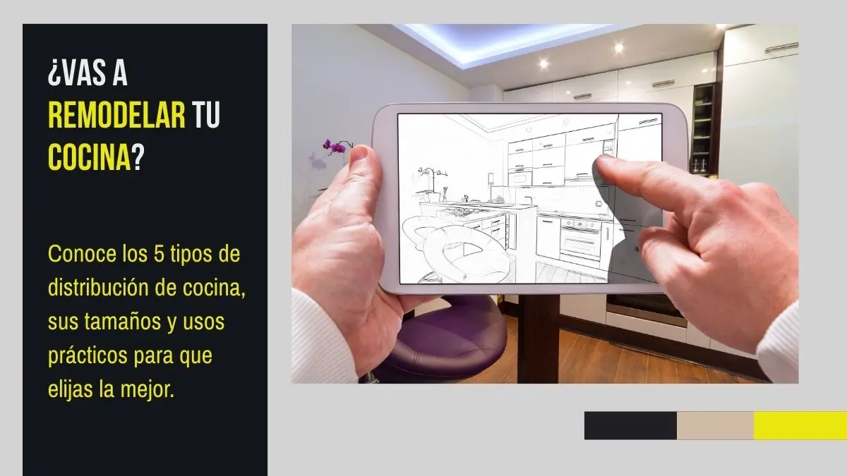 5 Diseños de cocina: Tamaños y usos prácticos