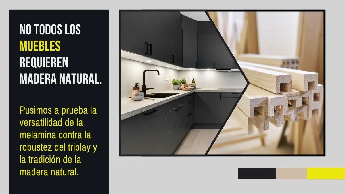 Melamina vs Triplay o Madera Natural: ¿Qué es mejor para la cocina?